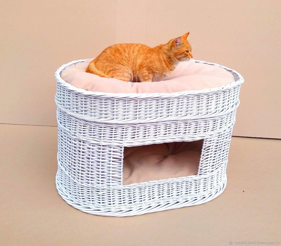 Домик для кошки из футболки