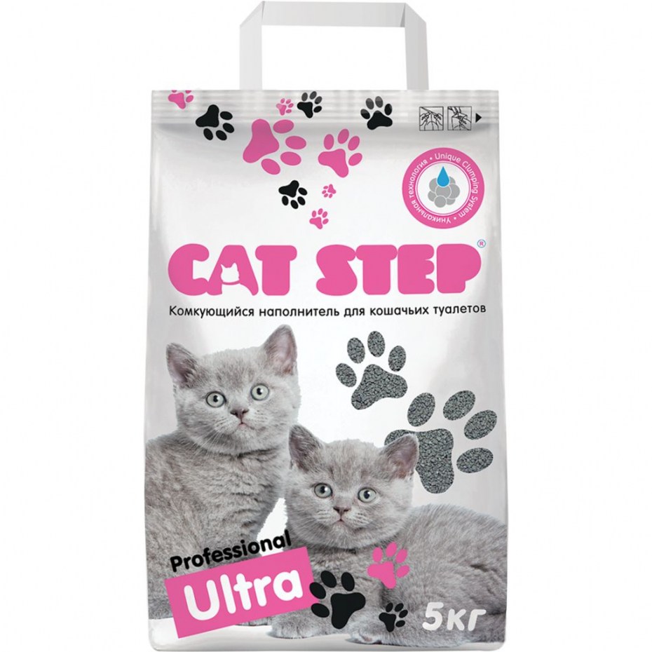 Комкующийся минеральный наполнитель Cat Step Compact White Original, 5 л