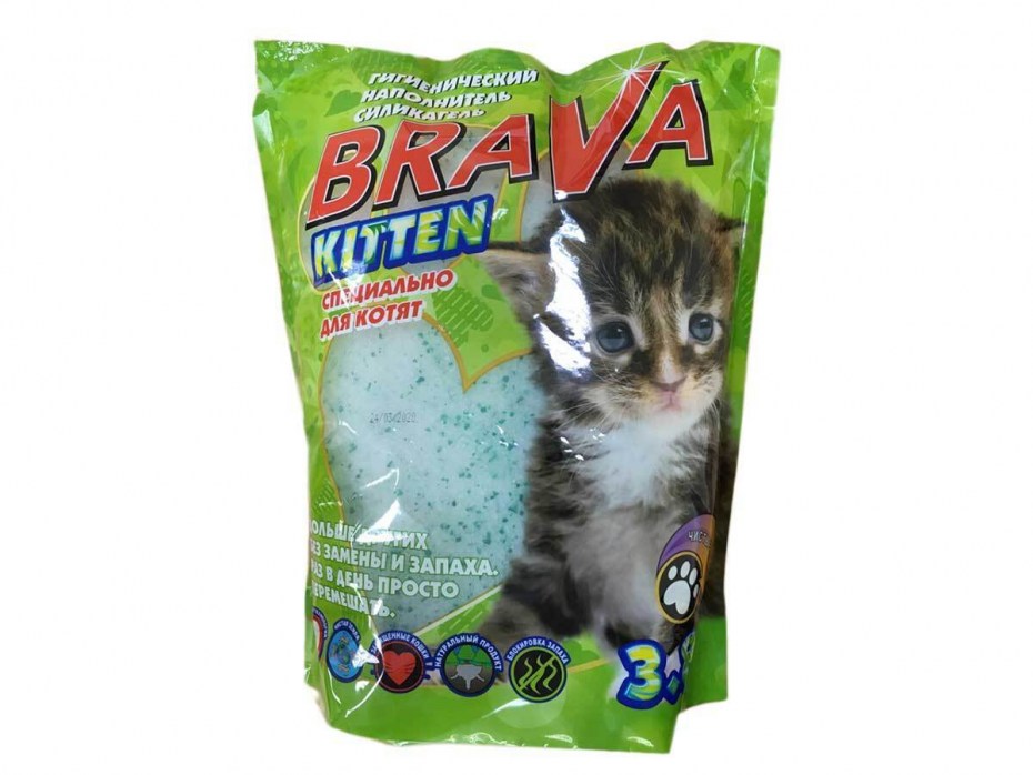 Брава Kitten наполнитель силикагелевый 10л