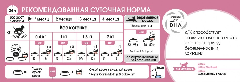 Сколько грамм сухого корма давать котенку 2 месяца