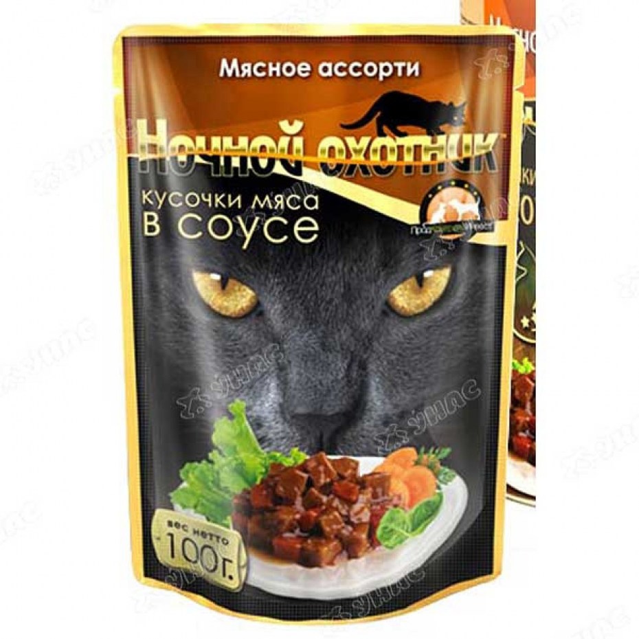 Ночной охотник корм для кошек krolik