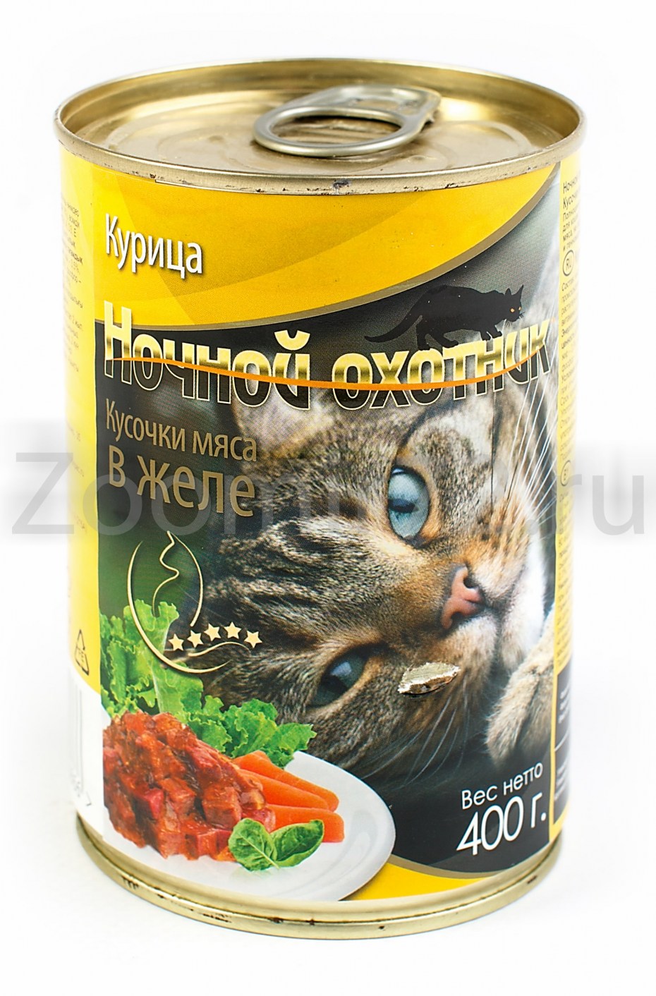 Корм для кошек ночной охотник с говядиной 415 г
