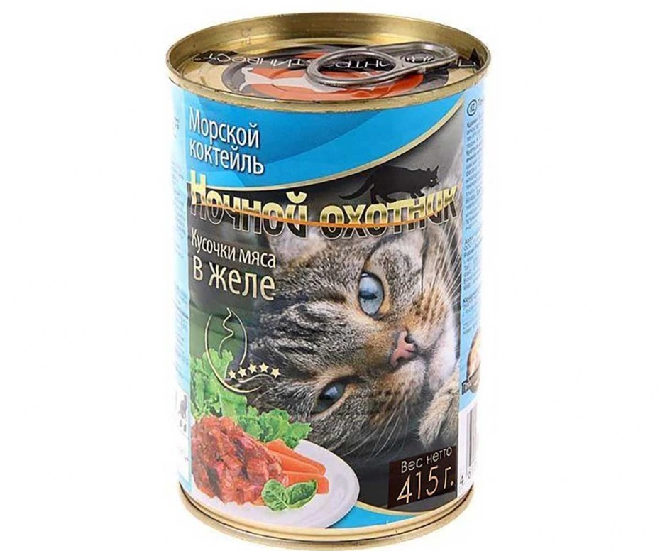 Ночной охотник 400 гр корм для кошек