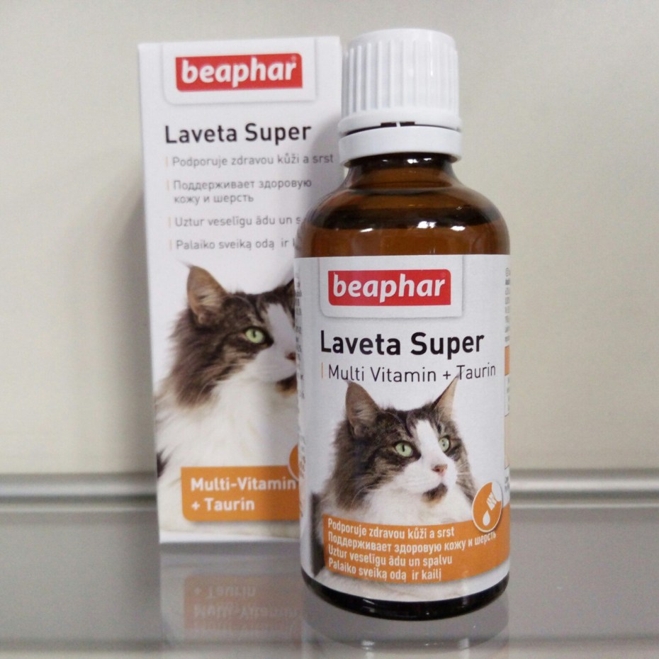 Беафар Laveta super витамины для кошек 50 мл.
