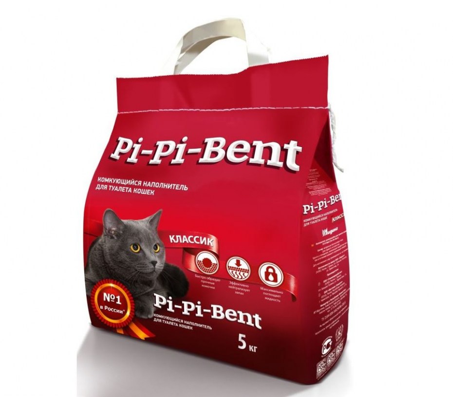 Комкующийся наполнитель Pi-Pi-bent Классик 15 кг