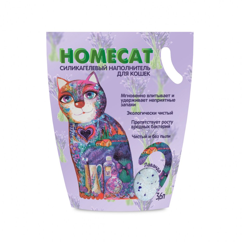 Homecat наполнитель комкующийся