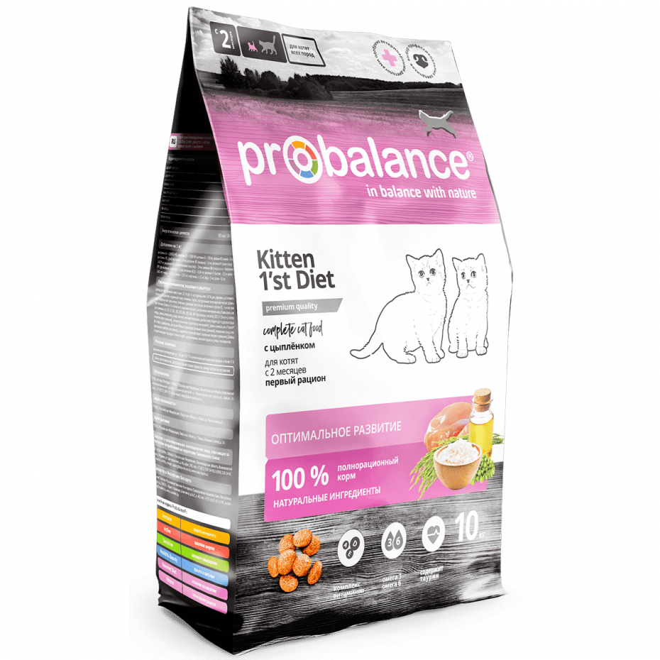 Сухой корм для котят PROBALANCE 1'St Diet Kitten, 400 г