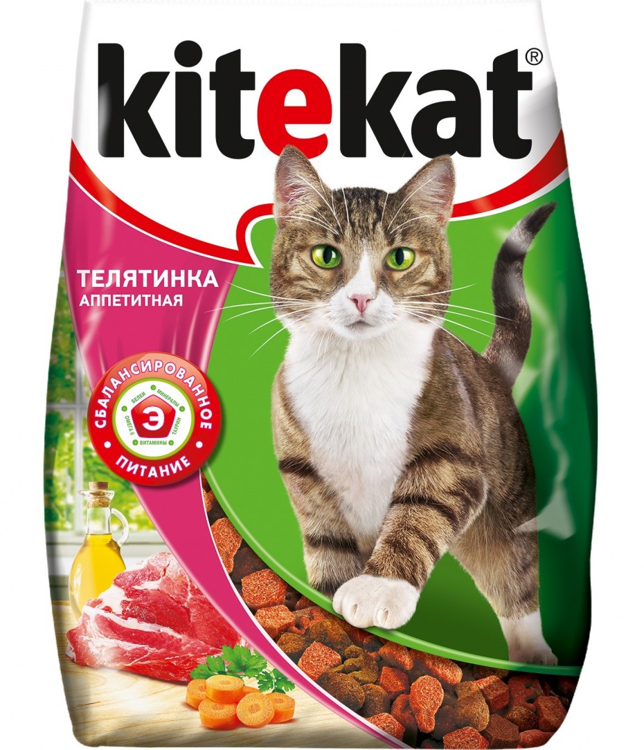 Сухой корм для кошек Kitekat Курочка аппетитная 1.9кг