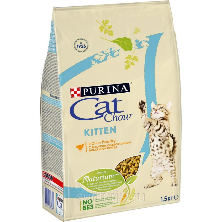 Корм для котят Cat Chow с курицей 15 кг