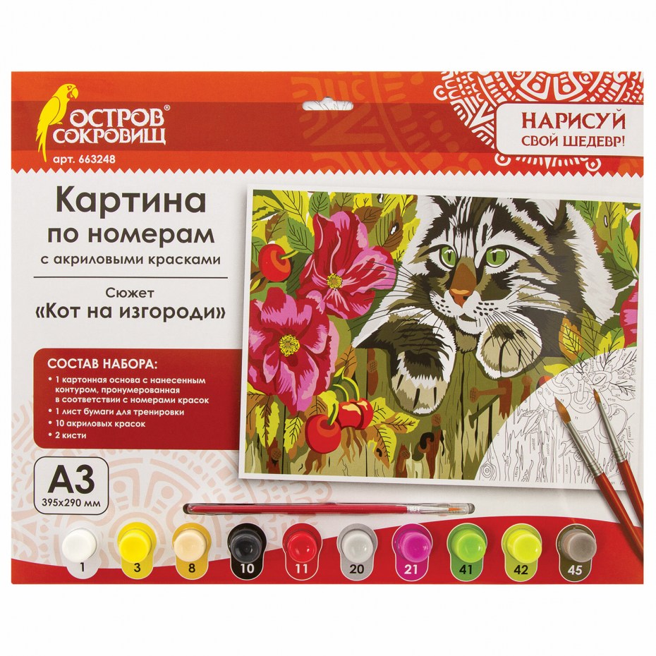Кошку покрасили