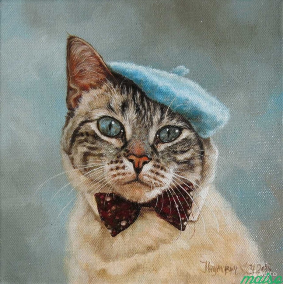 Котик в беретке