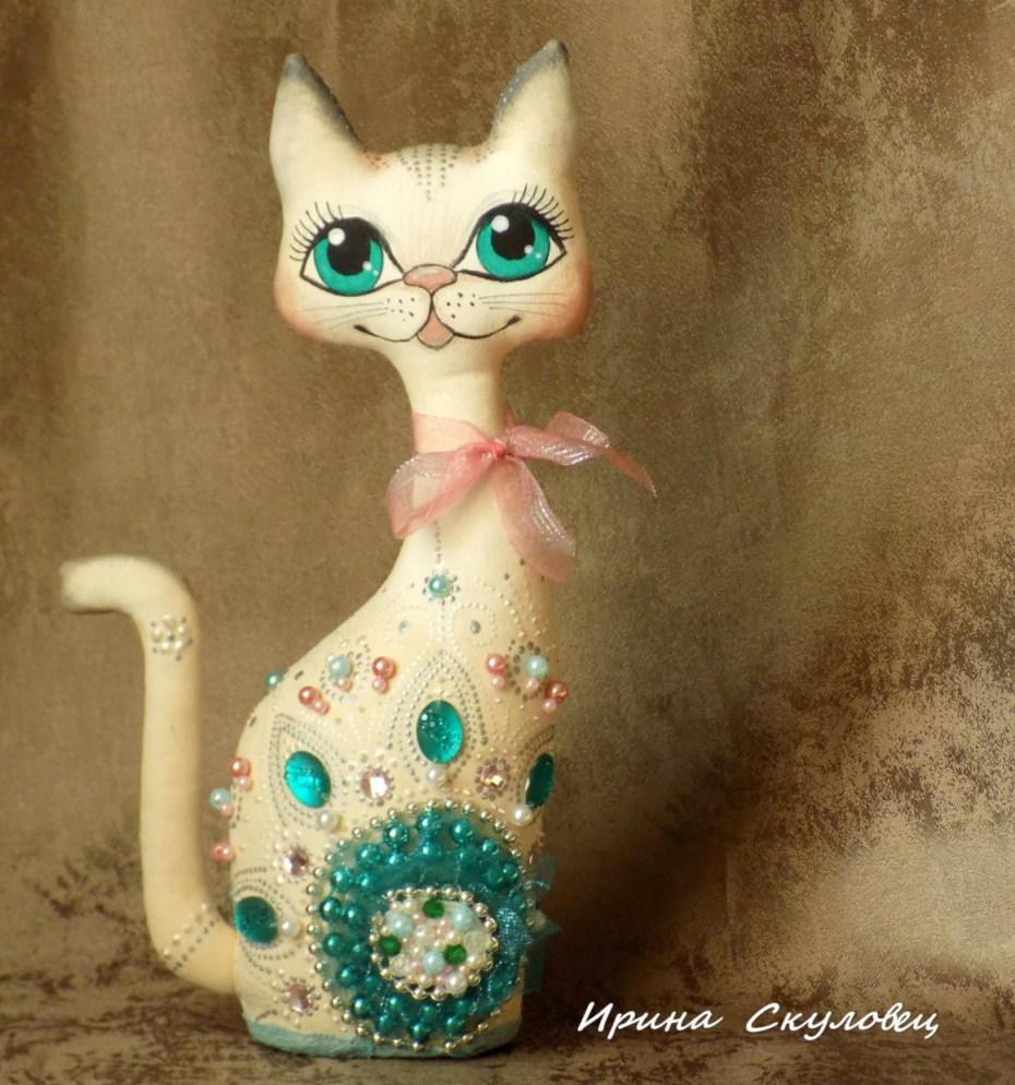 Кошечка из ткани