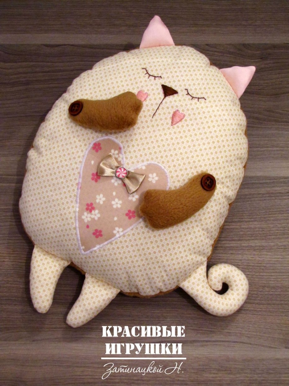 Подушка сплюшка кот МК