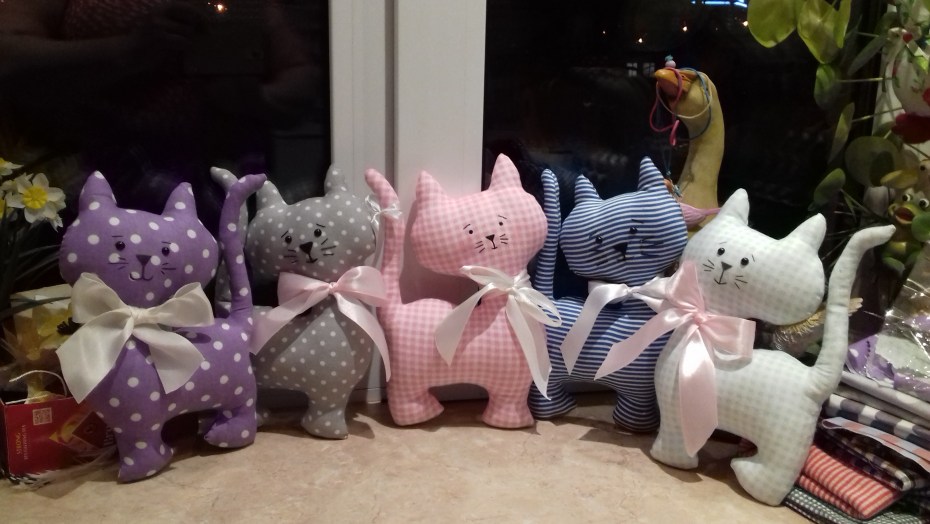 Кошечка из ткани