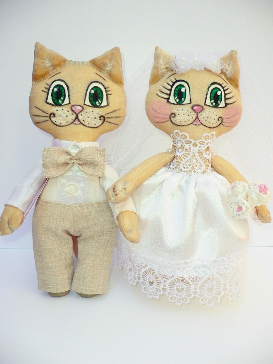 Кошечка из ткани