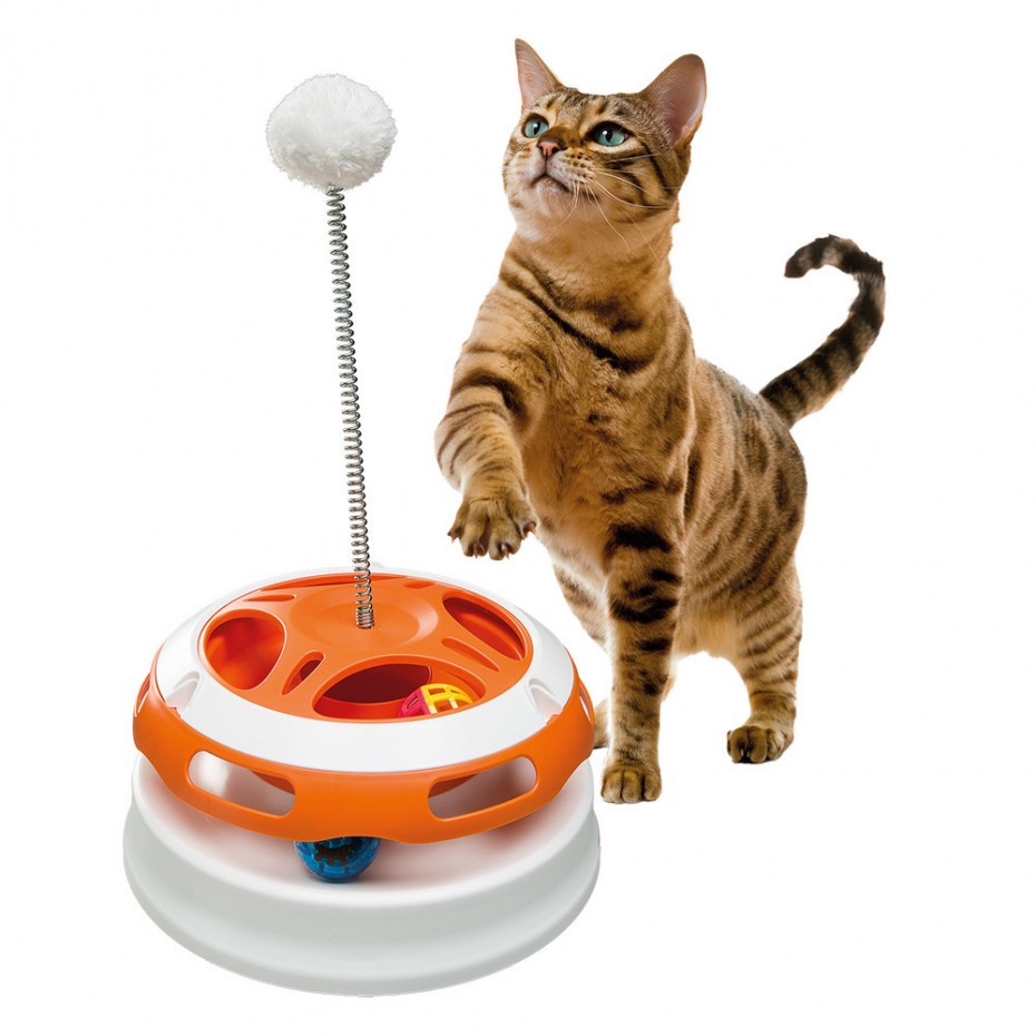 PETSTAGES игрушка для кошек трек "3 этажа" основание 24 см