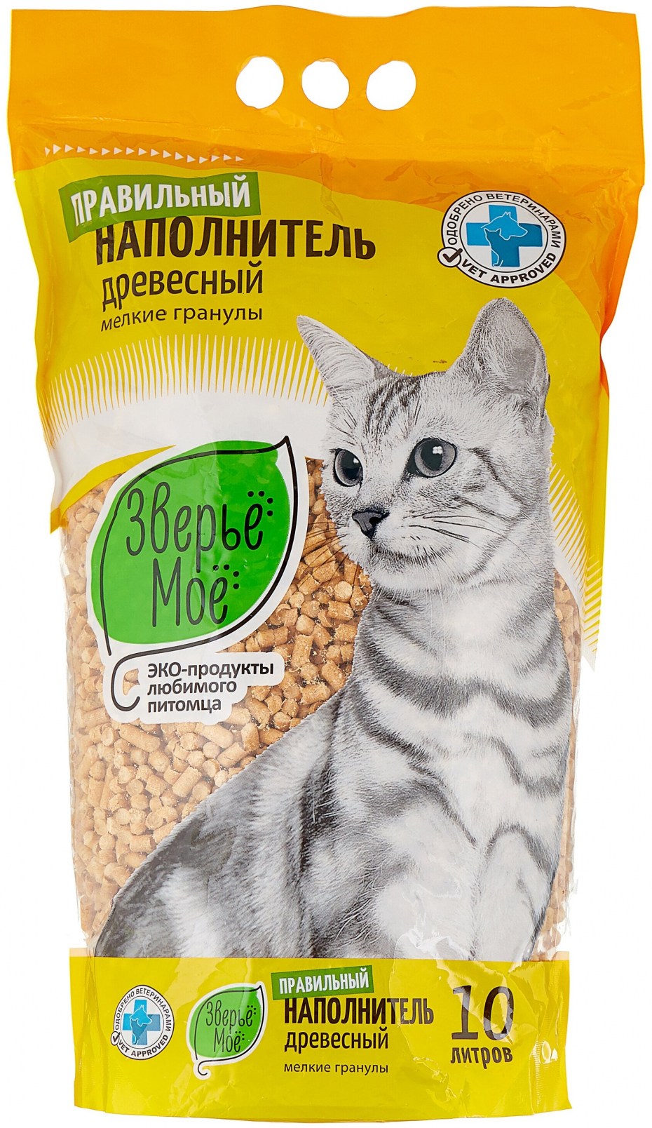 Наполнитель для грызунов ЗВЕРЬЕ мое древесный 8л