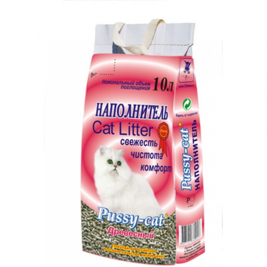 Наполнитель pussy-Cat древесный 10л