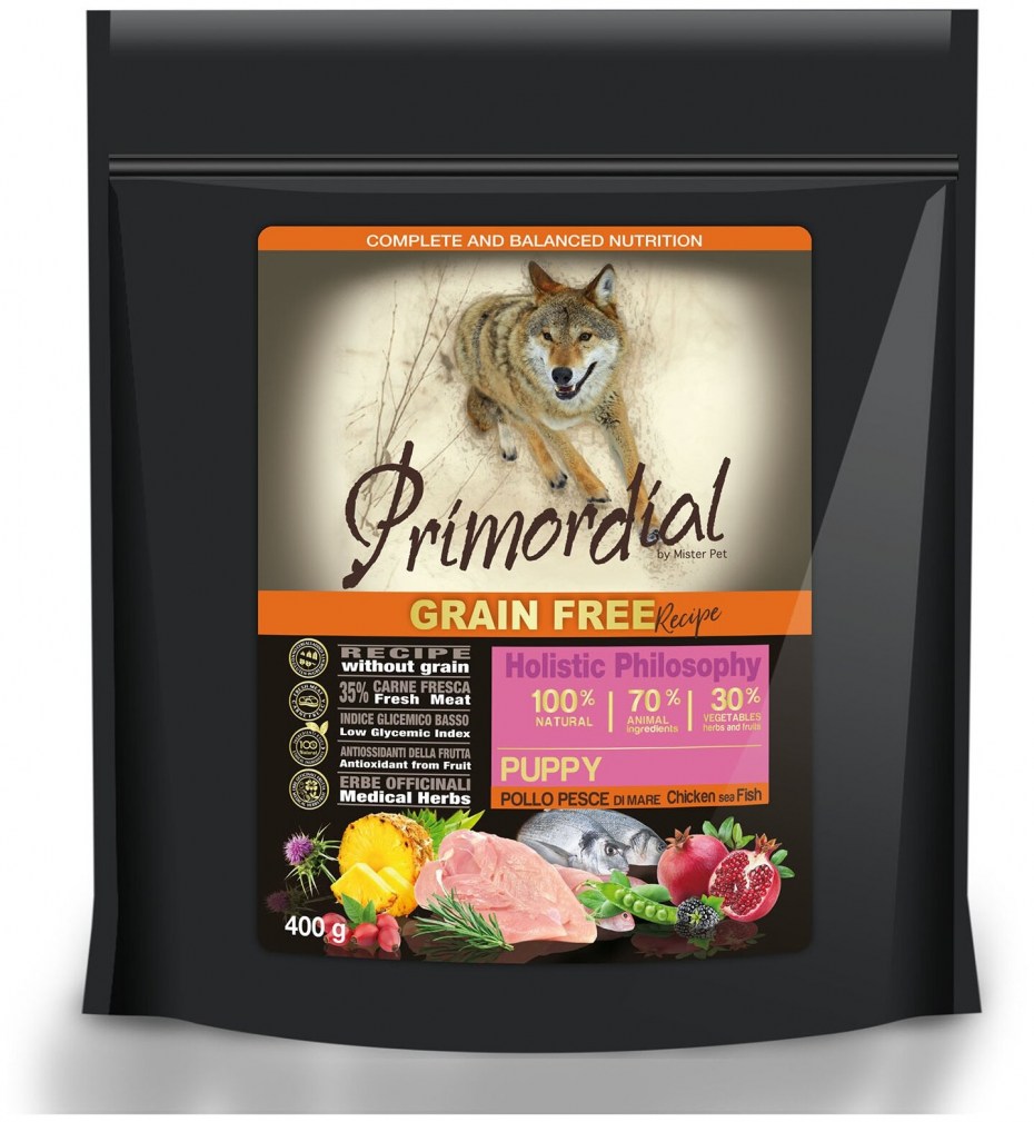 Корм для котят Primordial беззерновой, с курицей, с индейкой, с уткой 6 кг