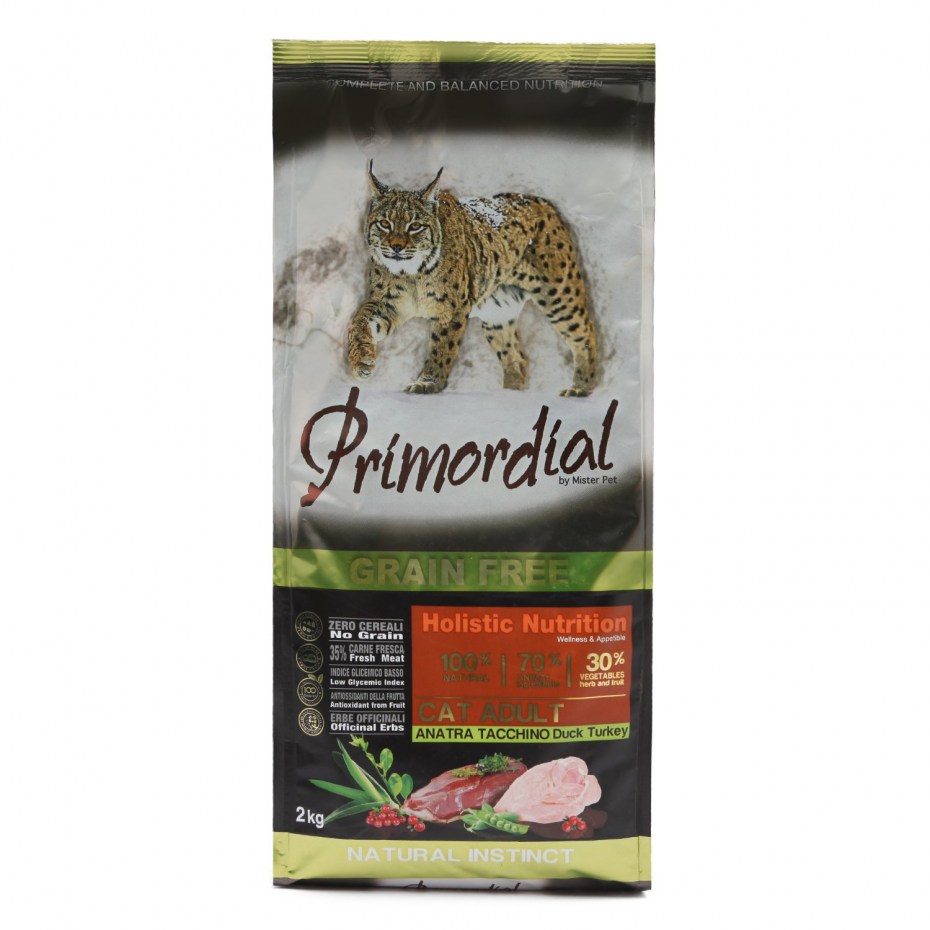 Primordial корм для кошек беззерновой лосось/тунец 400г 1119