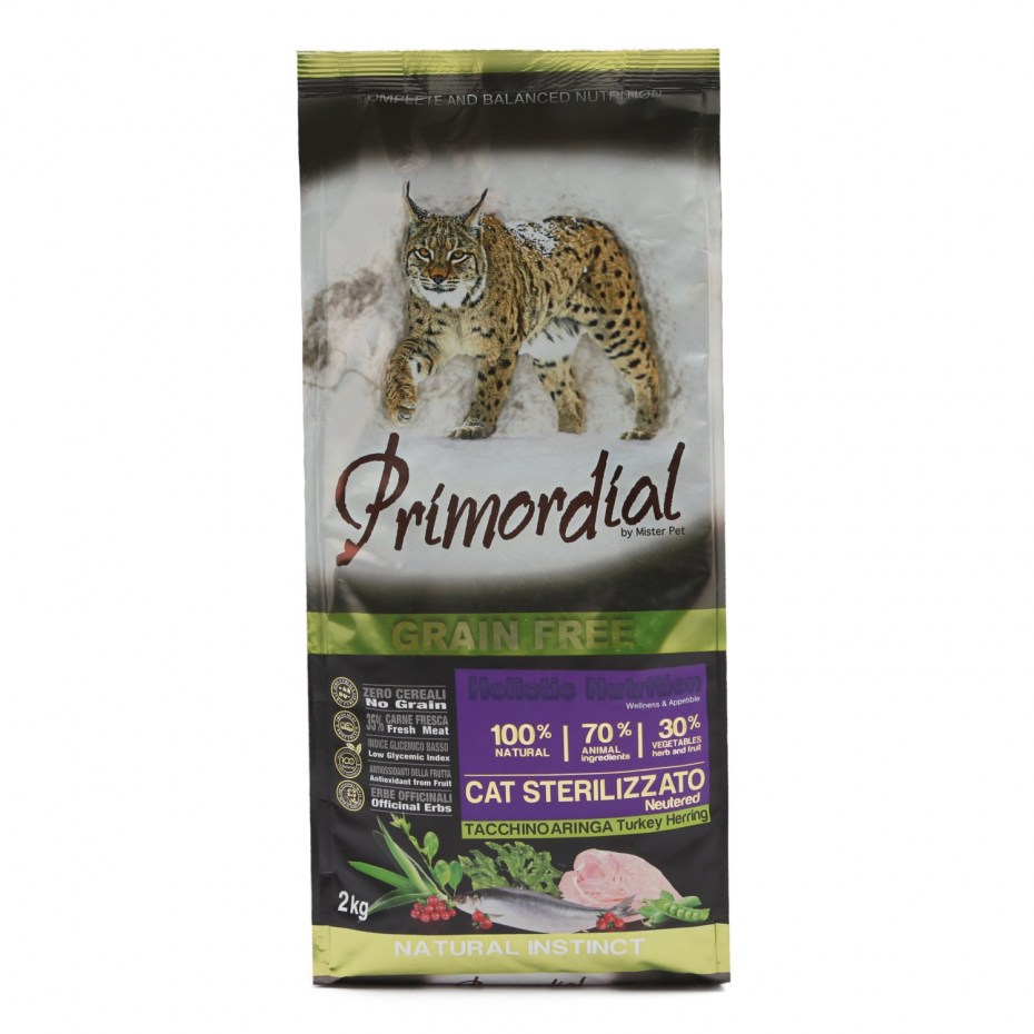 Корм для собак Primordial (0.4 кг) Adult all Breed ягненок, тунец
