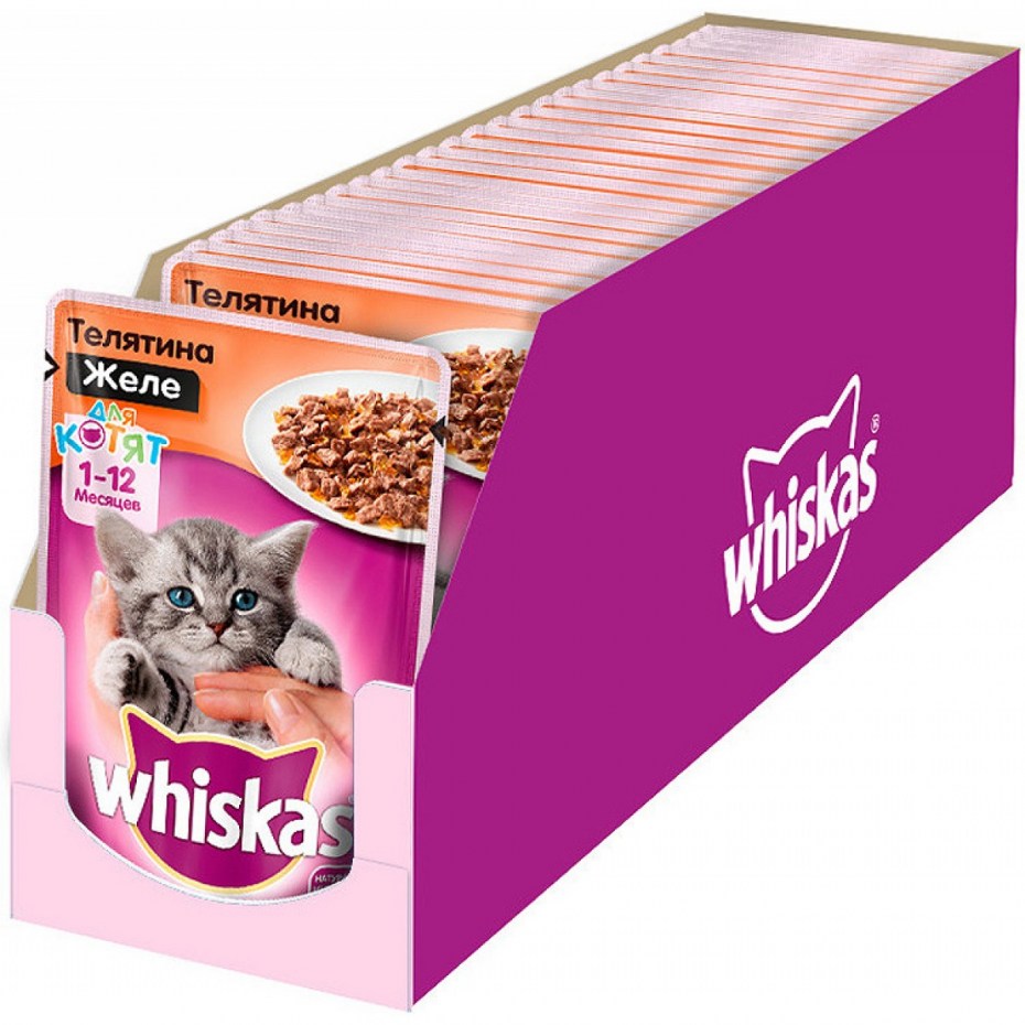 Корм для котят Whiskas с индейкой 350 г