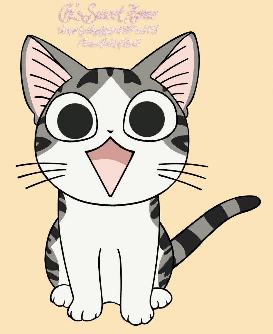 Мультяшные коты для срисовки