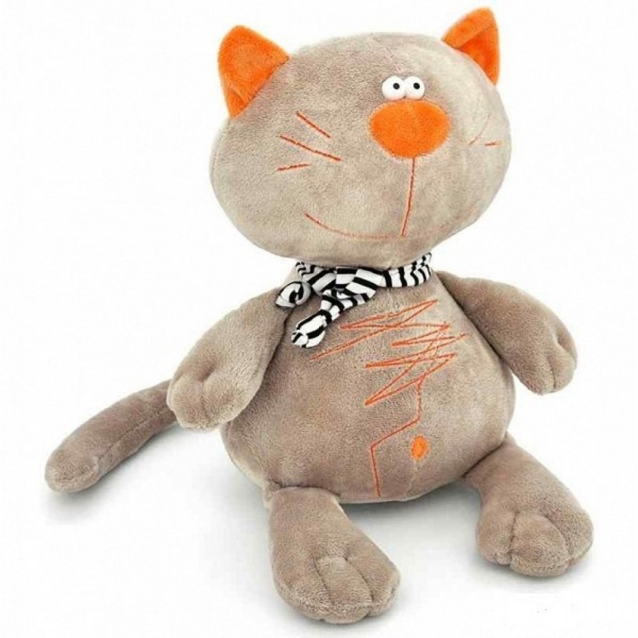 Мягкая игрушка Orange Toys кот батон серый 20 см