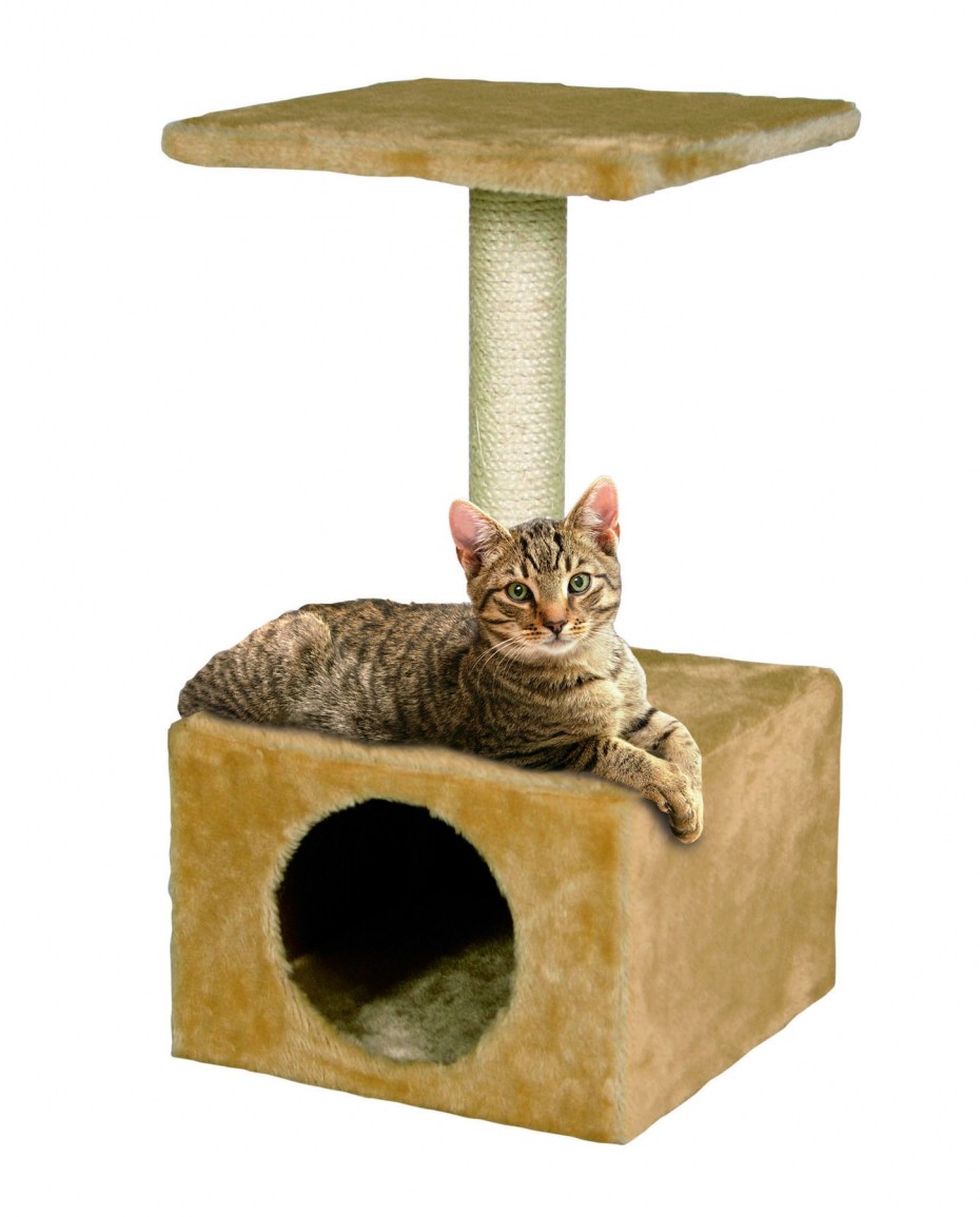 Lilli Pet Amethyst дом-когтеточка бежевая 30х30х55см