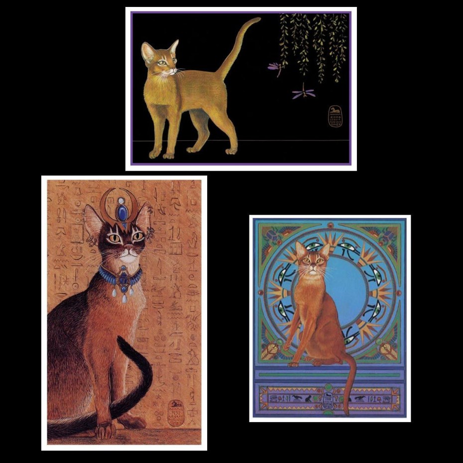 Абиссинский кошка на фресках египетских