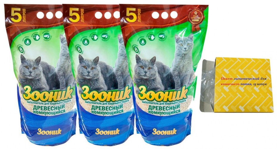 Зооник наполнитель комкующийся