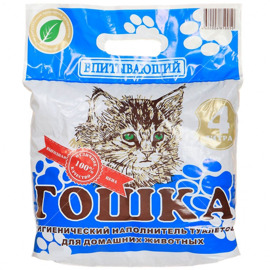 Наполнитель кот Гошка 4л впитывающий