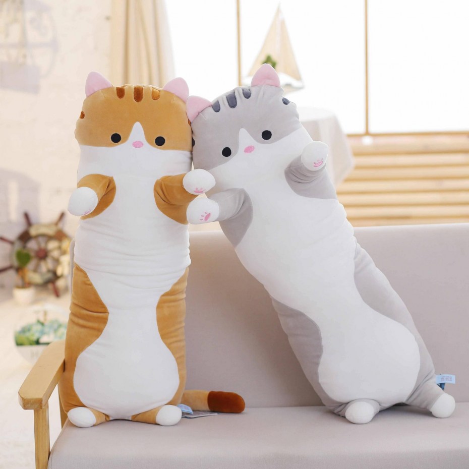 Мягкая игрушка подушка кот «long Cat»