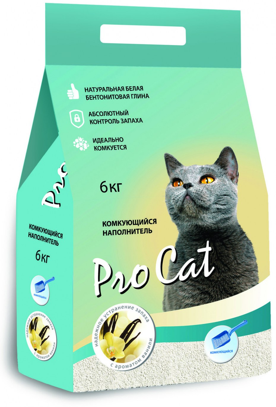Van Cat комкующийся наполнитель "100% натуральный"
