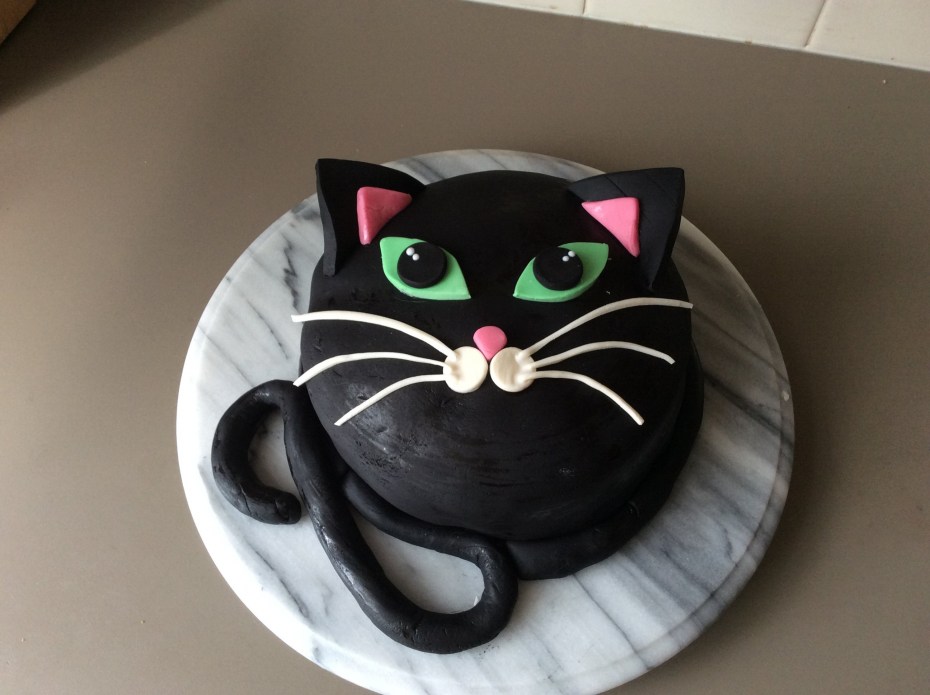 Кошка на фоне Луны