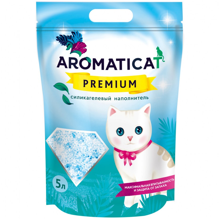 Наполнитель AROMATICAT, силикагелевый, Premium, 5л
