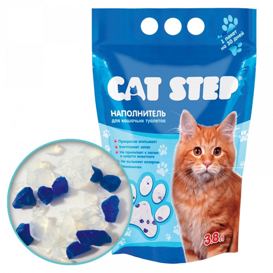Cat Step наполнитель силикагель 1,67кг*3,8л