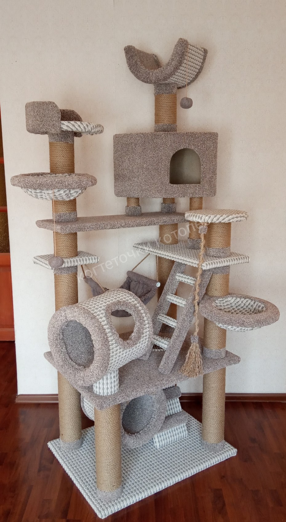 Игровой комплекс ct17 для кошек, 650*570*1240мм