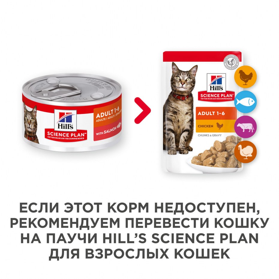Корм для кошек Hill's Science Plan с курицей 24шт. Х 82 Г
