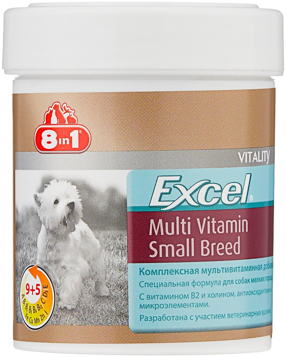 Excel Multivitamin small Breed мультивитамины для собак мелких пород, 70таб.