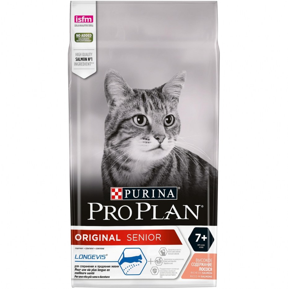 Корм для кошек Purina Pro Plan Original с лососем 10 кг