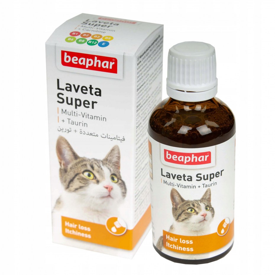 Витамины для кошек Beaphar Laveta super, 50 мл