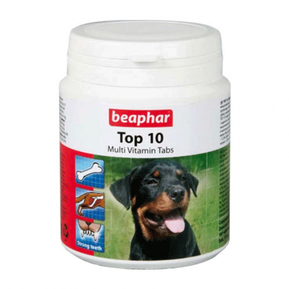 Beaphar витамины для собак с l-карнитином (Top 10 for Dogs), 180шт