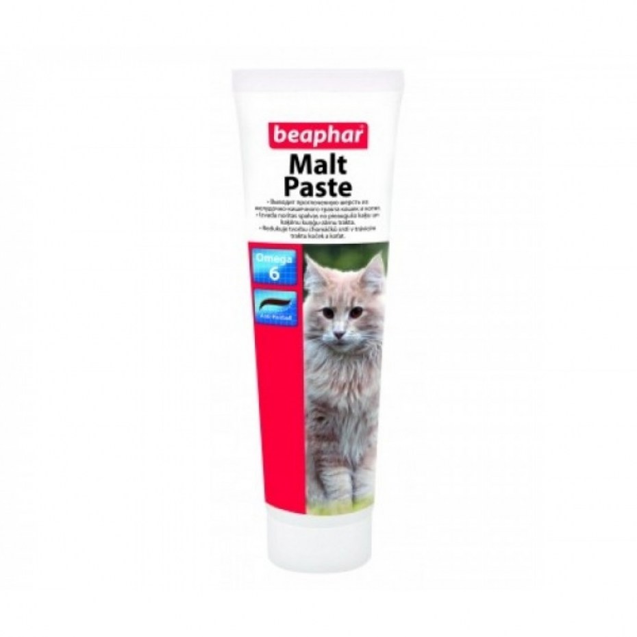 Беафар паста «Malt Pastе» для выведения шерсти из желудка д/кошек, 25г