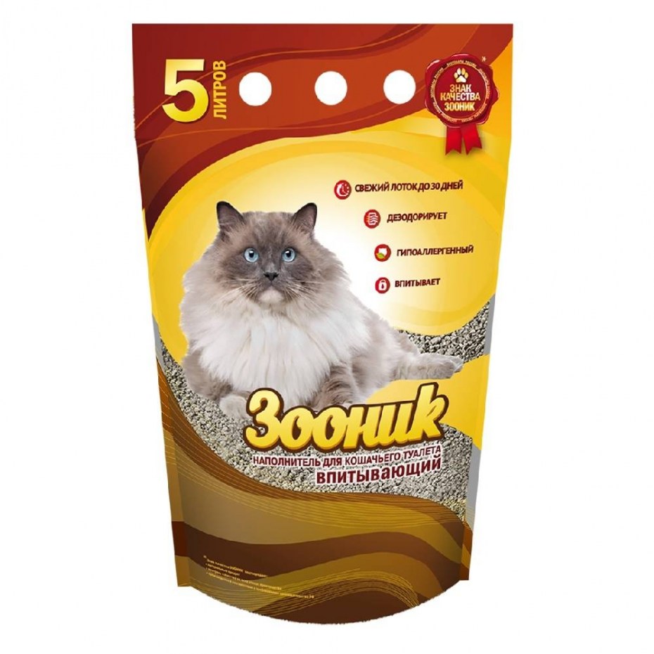 Впитывающий наполнитель Зооник 20 л