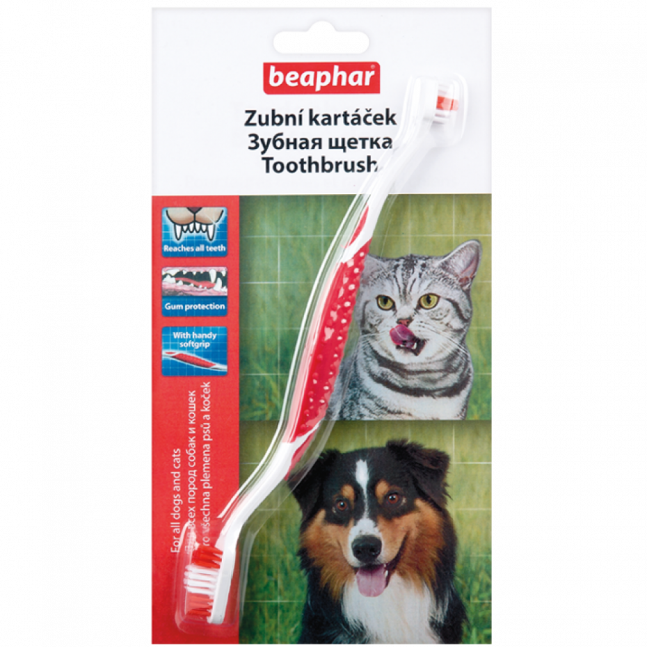Beaphar 13226 Toothbrush зубная щетка двойная для собак