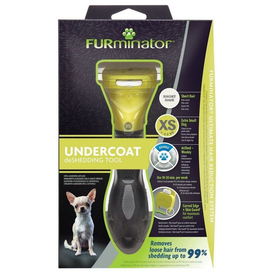 FURMINATOR XS для карликовых собак с короткой шерстью
