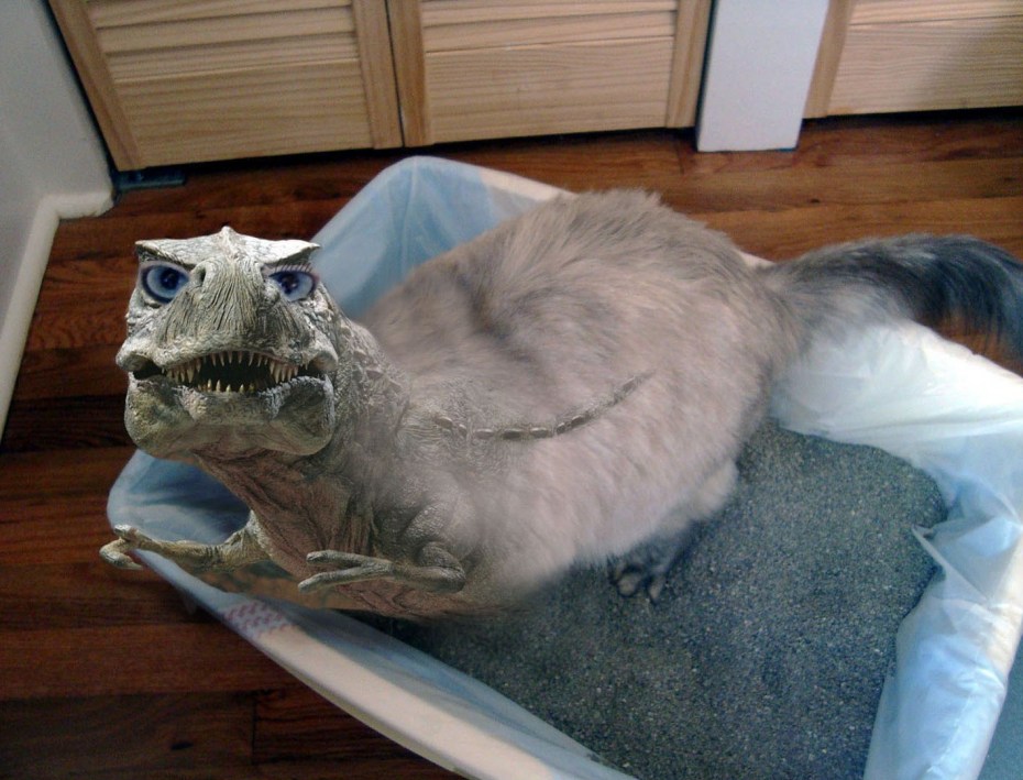Кошка динозавр