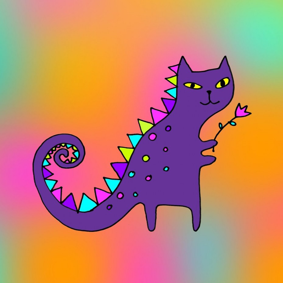 Кот Динозаврик