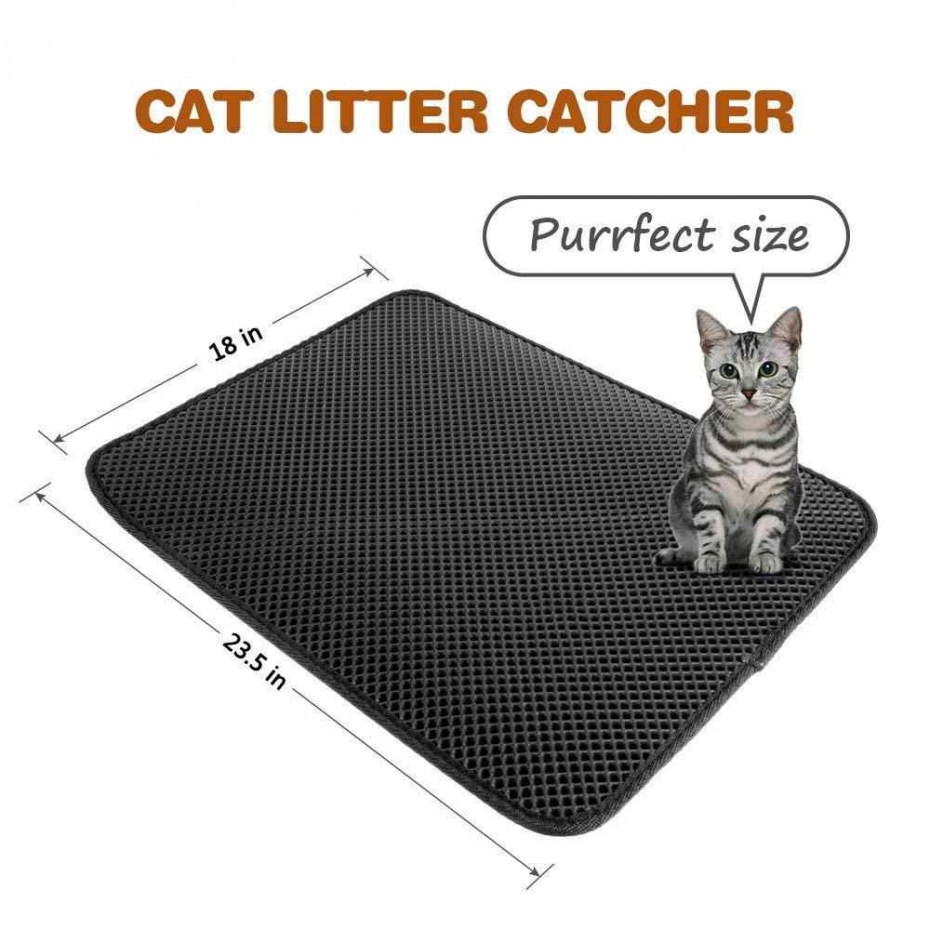Homecat Eva 35 см х 45 см коврик для кошачьего туалета черный 3518689